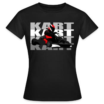 Kart - Frauen T-Shirt - Schwarz - Vorne - AI Model Female 172 dark (172cm)