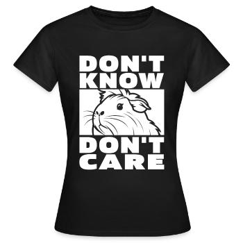 Cochon d’Inde Cochon d’Inde Drôle - T-shirt Femme - noir - Devant - AI Model Female 172 dark (172cm)