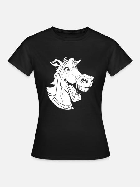 Pferd Reitsport Witzig - Frauen T-Shirt - Schwarz