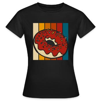 Donut - Frauen T-Shirt - Schwarz - Vorne - AI Model Female 172 dark (172cm)