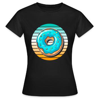 Donut - Frauen T-Shirt - Schwarz - Vorne - AI Model Female 172 dark (172cm)