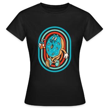 Donut - Frauen T-Shirt - Schwarz - Vorne - AI Model Female 172 dark (172cm)