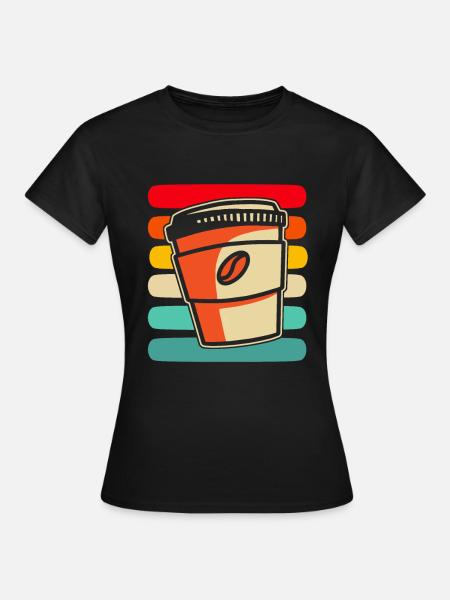Kaffee Cafe - Frauen T-Shirt - Schwarz