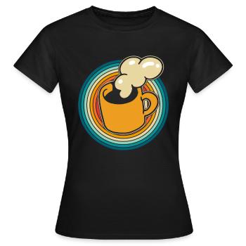 Coffee Cafe - Women's T-Shirt - black - Front - AI Model Female 172 dark (172cm)