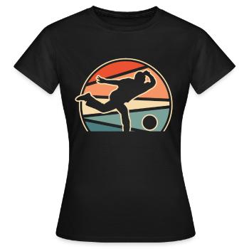 Bowling Bowlen Bowler - Frauen T-Shirt - Schwarz - Vorne - AI Model Female 172 dark (172cm)