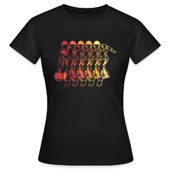 Bowling Bowlen Bowler - Frauen T-Shirt - Schwarz - Vorne - AI Model Female 172 dark (172cm)
