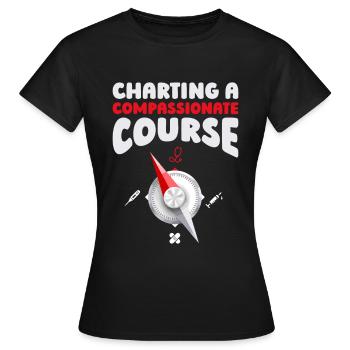 Infirmier - T-shirt Femme - noir - Devant - AI Model Female 172 dark (172cm)