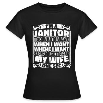 Caretaker - Women's T-Shirt - black - Front - AI Model Female 172 dark (172cm)