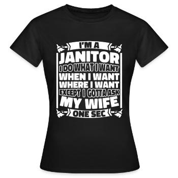 Caretaker - Women's T-Shirt - black - Front - AI Model Female 172 dark (172cm)