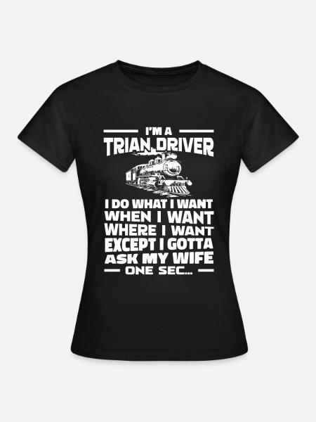 Conducteur de train Conducteur de train - T-shirt Femme - noir