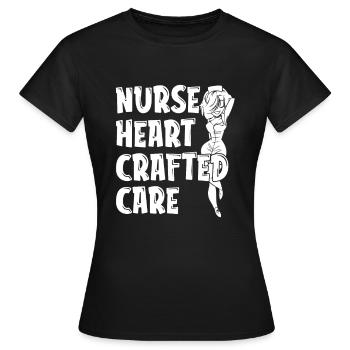 Infirmier - T-shirt Femme - noir - Devant - AI Model Female 172 dark (172cm)