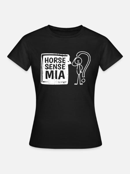 Pferd Reitsport - Frauen T-Shirt - Schwarz