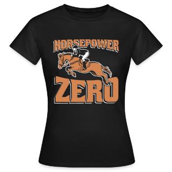 Sports équestres équestres à cheval - T-shirt Femme - noir - Devant - AI Model Female 172 dark (172cm)