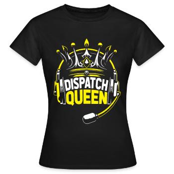 Notruf Leitstelle Einsatzzentrale - Frauen T-Shirt - Schwarz - Vorne - AI Model Female 172 dark (172cm)