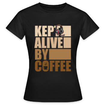 Notruf Leitstelle Einsatzzentrale - Frauen T-Shirt - Schwarz - Vorne - AI Model Female 172 dark (172cm)