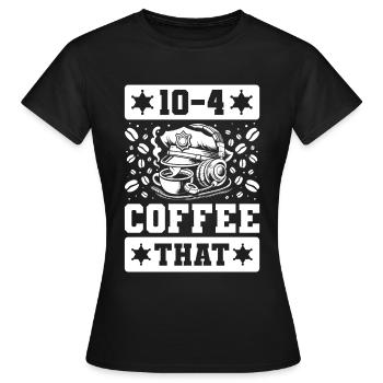 Notruf Leitstelle Einsatzzentrale - Frauen T-Shirt - Schwarz - Vorne - AI Model Female 172 dark (172cm)