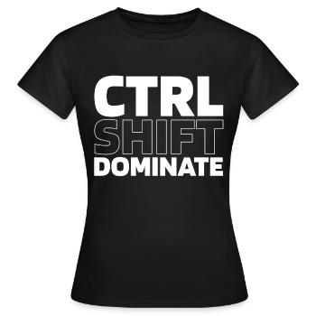 Gamer Gaming Ctrl Alt Défaite - T-shirt Femme - noir - Devant - AI Model Female 172 dark (172cm)