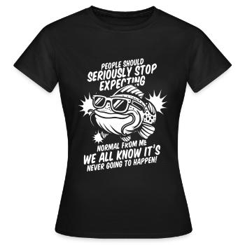 Wels - Frauen T-Shirt - Schwarz - Vorne - AI Model Female 172 dark (172cm)