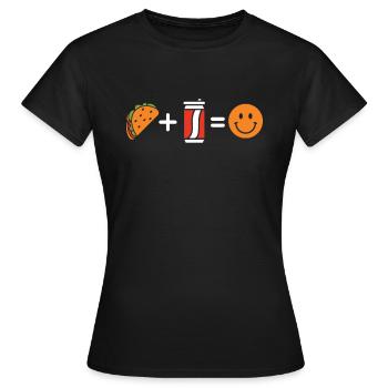 Tacos - T-shirt Femme - noir - Devant - AI Model Female 172 dark (172cm)