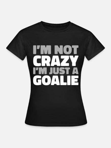 Eishockey Torwart - Frauen T-Shirt - Schwarz