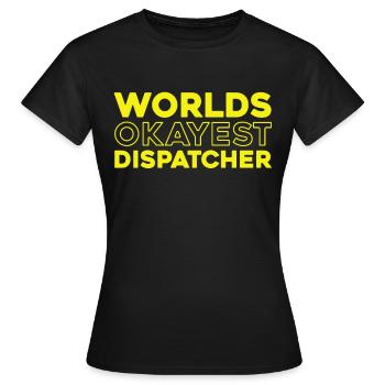 Notruf Leitstelle Einsatzzentrale - Frauen T-Shirt - Schwarz - Vorne - AI Model Female 172 dark (172cm)