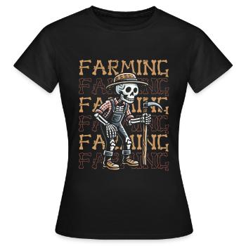 Agriculteur Agriculteur - T-shirt Femme - noir - Devant - AI Model Female 172 dark (172cm)