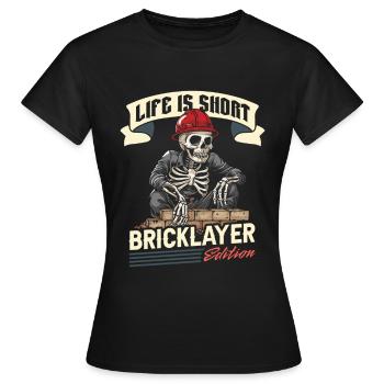 Bricklayer - Women's T-Shirt - black - Front - AI Model Female 172 dark (172cm)