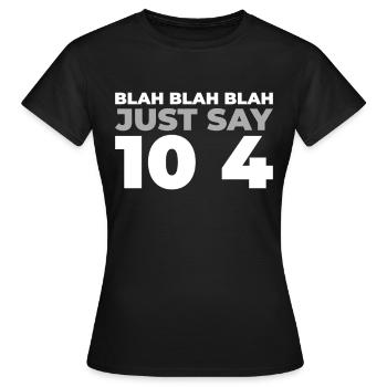 Notruf Leitstelle Einsatzzentrale - Frauen T-Shirt - Schwarz - Vorne - AI Model Female 172 dark (172cm)
