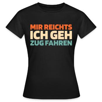 Conducteur de train Conducteur de train - T-shirt Femme - noir - Devant - AI Model Female 172 dark (172cm)
