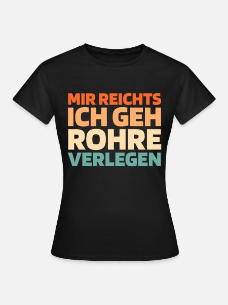 Klempner Installateur - Frauen T-Shirt - Schwarz
