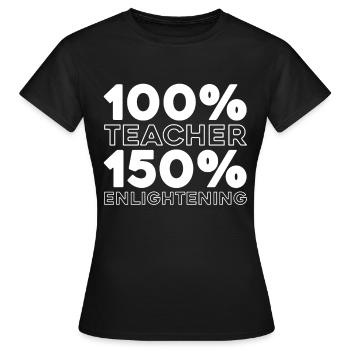 Enseignante pédagogue - T-shirt Femme - noir - Devant - AI Model Female 172 dark (172cm)