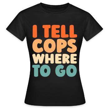 Notruf Leitstelle Einsatzzentrale - Frauen T-Shirt - Schwarz - Vorne - AI Model Female 172 dark (172cm)