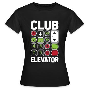 Fahrstuhl Aufzug Tasten - Frauen T-Shirt - Schwarz - Vorne - AI Model Female 172 dark (172cm)