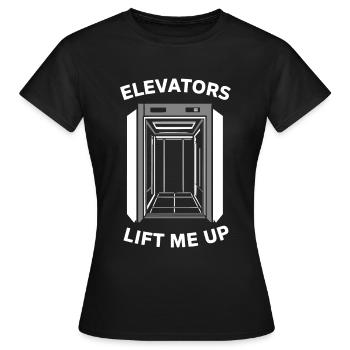 Elevator Elevator - Women's T-Shirt - black - Front - AI Model Female 172 dark (172cm)