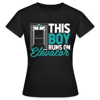 Elevator Elevator - Women's T-Shirt - black - Front - AI Model Female 172 dark (172cm)
