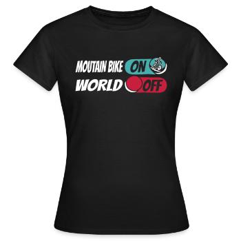 VTT VTT VTT - T-shirt Femme - noir - Devant - AI Model Female 172 dark (172cm)