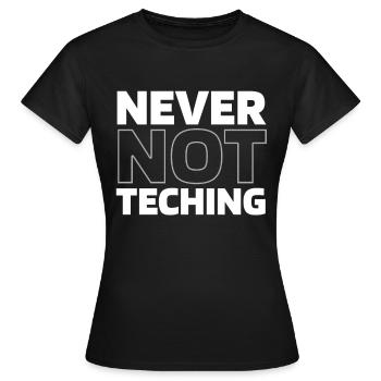 Enseignant Pédagogue - T-shirt Femme - noir - Devant - AI Model Female 172 dark (172cm)