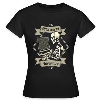Développeur Codeur Programmeur - T-shirt Femme - noir - Devant - AI Model Female 172 dark (172cm)