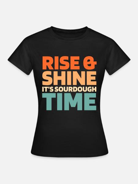 Sauerteig Brot - Frauen T-Shirt - Schwarz