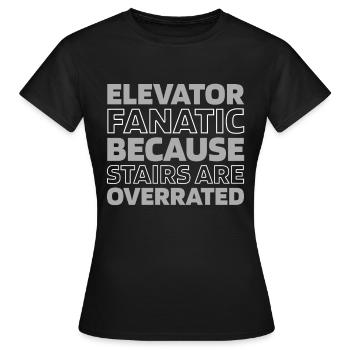 Elevator Elevator - Women's T-Shirt - black - Front - AI Model Female 172 dark (172cm)