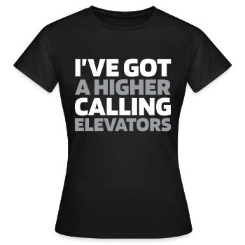 Elevator Elevator - Women's T-Shirt - black - Front - AI Model Female 172 dark (172cm)