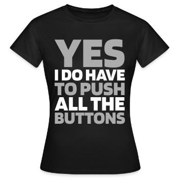Elevator Elevator - Women's T-Shirt - black - Front - AI Model Female 172 dark (172cm)