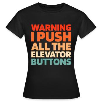 Elevator Elevator - Women's T-Shirt - black - Front - AI Model Female 172 dark (172cm)