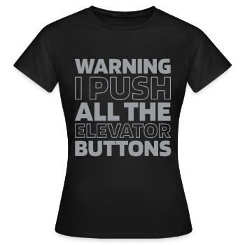 Elevator Elevator - Women's T-Shirt - black - Front - AI Model Female 172 dark (172cm)