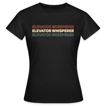 Elevator Elevator - Women's T-Shirt - black - Front - AI Model Female 172 dark (172cm)