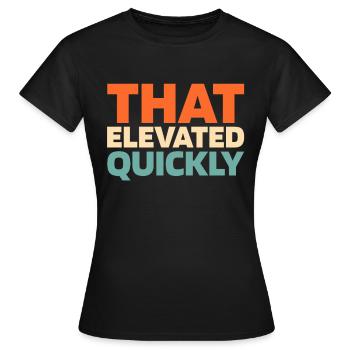 Elevator Elevator - Women's T-Shirt - black - Front - AI Model Female 172 dark (172cm)