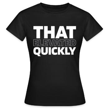 Elevator Elevator - Women's T-Shirt - black - Front - AI Model Female 172 dark (172cm)