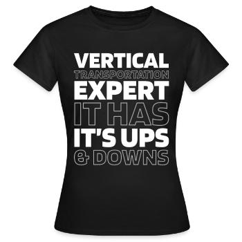 Elevator Elevator - Women's T-Shirt - black - Front - AI Model Female 172 dark (172cm)