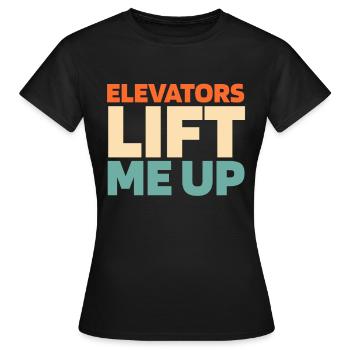 Elevator Elevator - Women's T-Shirt - black - Front - AI Model Female 172 dark (172cm)
