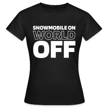 Motoneige Motoneige - T-shirt Femme - noir - Devant - AI Model Female 172 dark (172cm)